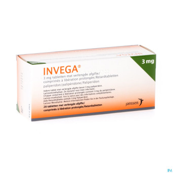 Invega tabl retard 28 x 3 mg