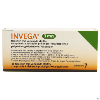 Invega tabl retard 28 x 3 mg