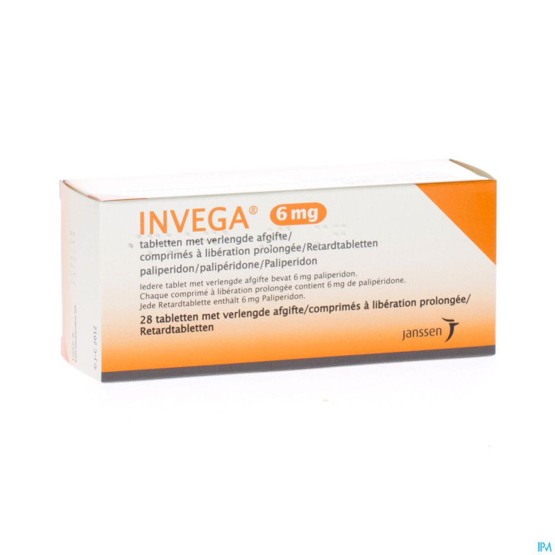 Invega tabl retard 28 x 6 mg