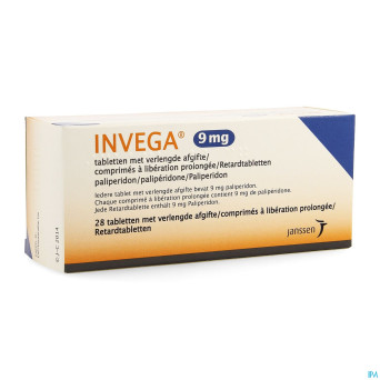 Invega tabl retard 28 x 9 mg