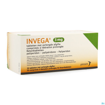 Invega tabl retard 56 x 3 mg