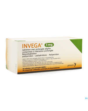 Invega tabl retard 56 x 3 mg