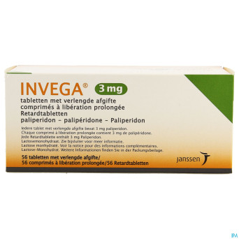 Invega tabl retard 56 x 3 mg