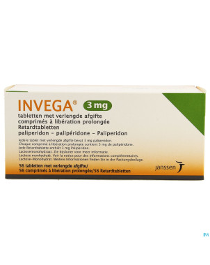 Invega tabl retard 56 x 3 mg