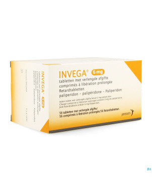 Invega tabl retard 56 x 6 mg