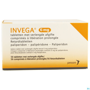 Invega tabl retard 56 x 6 mg