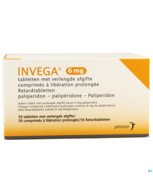 Invega tabl retard 56 x 6 mg