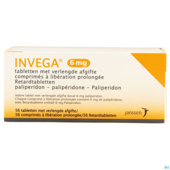Invega tabl retard 56 x 6 mg