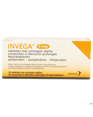 Invega tabl retard 56 x 6 mg