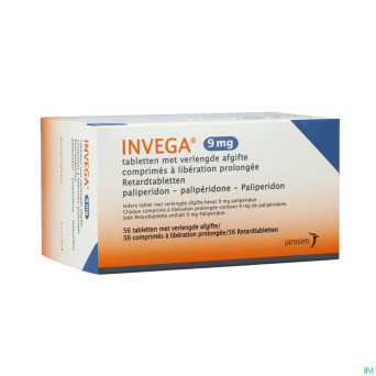 Invega tabl retard 56 x 9 mg