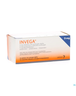 Invega tabl retard 56 x 9 mg