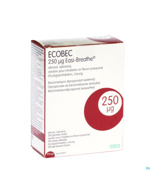 Ecobec 250 ug easi breathe aero 200 doses x 250ug