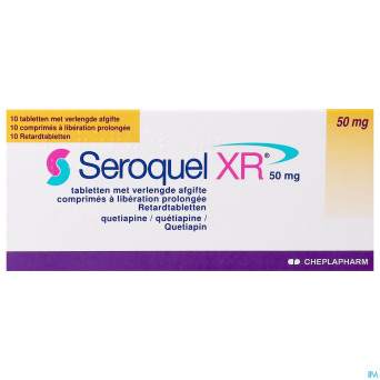 Seroquel xr  50 mg comp  10 x  50 mg