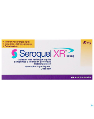Seroquel xr  50 mg comp  10 x  50 mg