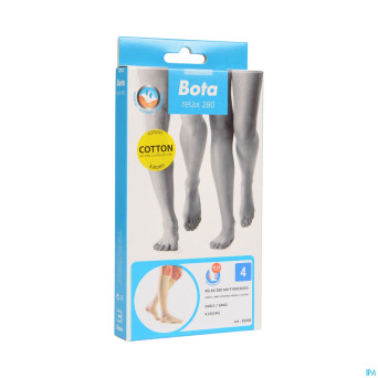 Bota relax 280 coton bas jarret sable n4