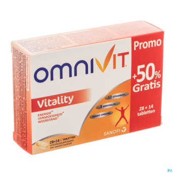 Omnivit vitality 50    tabl 84+14 promo