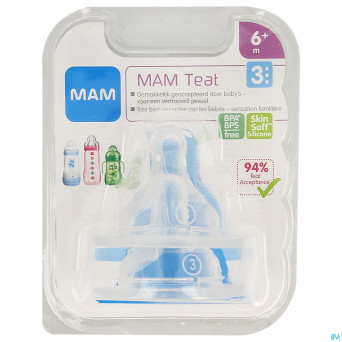 Mam care milk 3 tetine sil s/bisphenol a