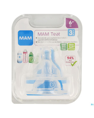 Mam care milk 3 tetine sil s/bisphenol a