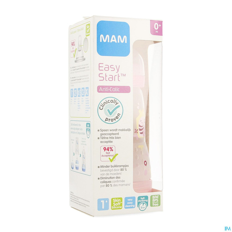 Mam care biberon sil s/bisphenol a 260ml