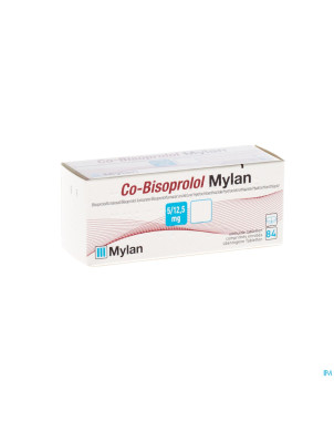 Co bisoprolol mylan  5mg/12,5mg drag 84