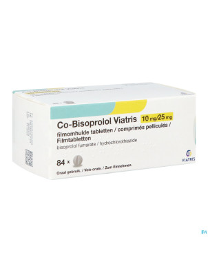 Co bisoprolol viatris 10mg/25,0mg drag 84