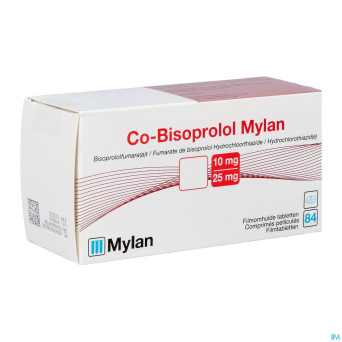 Co bisoprolol viatris 10mg/25,0mg drag 84