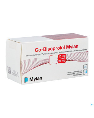 Co bisoprolol viatris 10mg/25,0mg drag 84