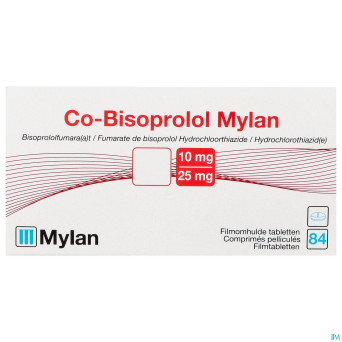 Co bisoprolol viatris 10mg/25,0mg drag 84