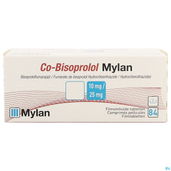 Co bisoprolol viatris 10mg/25,0mg drag 84