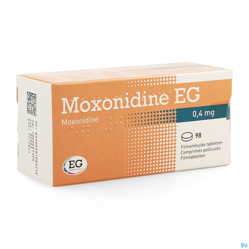 Moxonidine eg comp 98x0,4mg