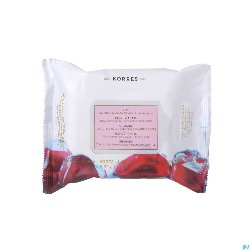 Korres kf lingettes demaq pg-p mixte grenade 25