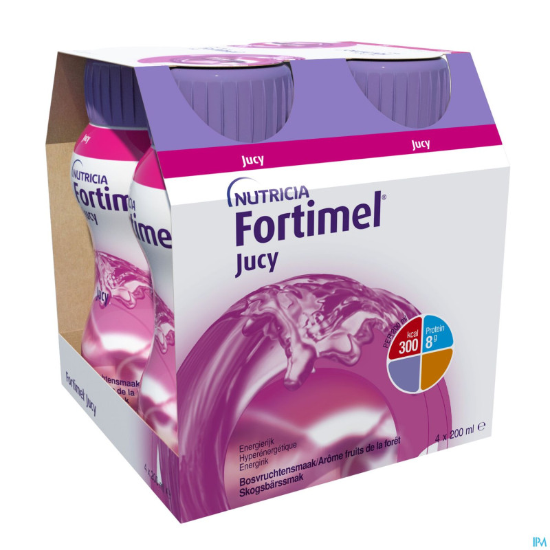 Fortimel jucy fruits foret   cluster 4x200ml 65467