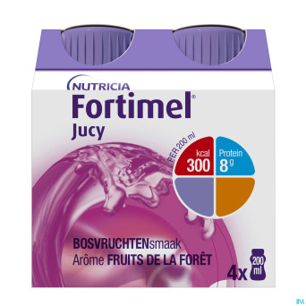 Fortimel jucy fruits foret   cluster 4x200ml 65467