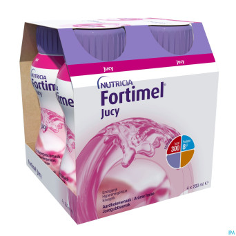Fortimel jucy fraise    cluster 4x200ml 65462