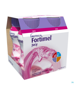 Fortimel jucy fraise    cluster 4x200ml 65462