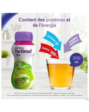 Fortimel jucy fraise    cluster 4x200ml 65462