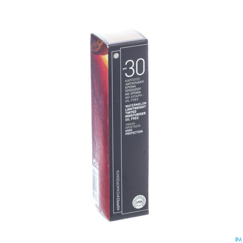 Korres km creme teint.pasteque spf30 dark tan 30ml