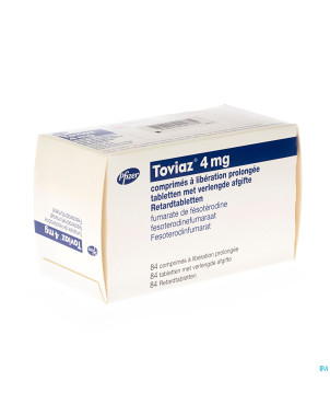Toviaz 4 mg comp liberation prolong 84 x 4 mg