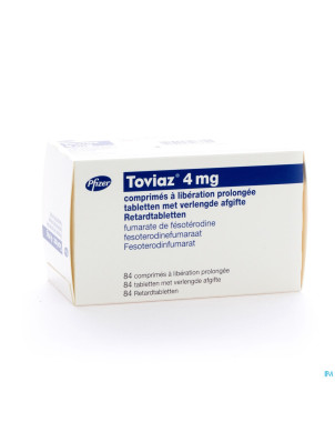 Toviaz 4 mg comp liberation prolong 84 x 4 mg