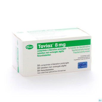 Toviaz 8 mg comp liberation prolong 84 x 8 mg