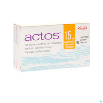Actos 15 mg comp 98 x 15 mg