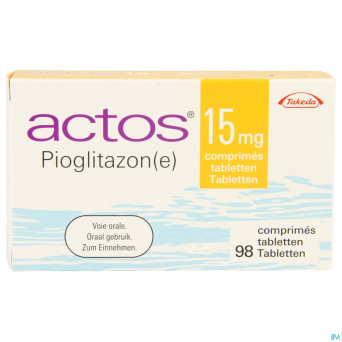 Actos 15 mg comp 98 x 15 mg