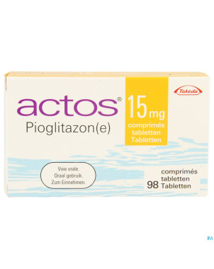 Actos 15 mg comp 98 x 15 mg
