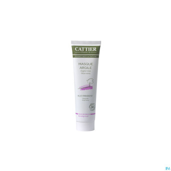 Cattier masque visage argile rose bio p sens 100ml