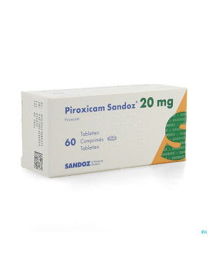Piroxicam sandoz comp 60 x 20 mg