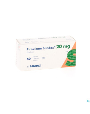 Piroxicam sandoz comp 60 x 20 mg