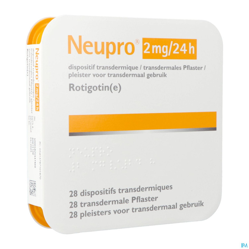 Neupro 2 mg/24 h dispositif transdermique 28