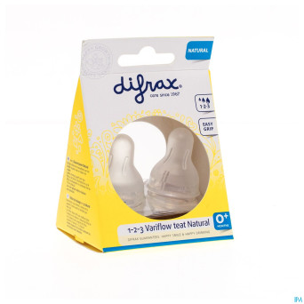 Difrax soft tetine doseur 1-2-3 2 pieces    674
