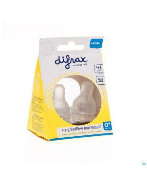 Difrax soft tetine doseur 1-2-3 2 pieces    674