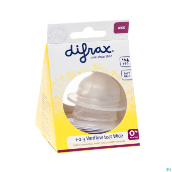 Difrax soft tetine large 1-2-3 2 pieces    677